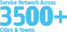 Vast service network<br> across India
